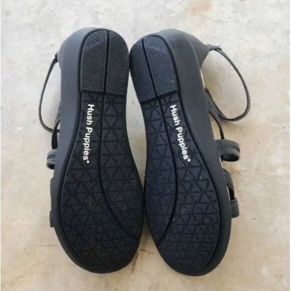 HUSH PUPPIES Women's Gladiator Sandals Leather Black Sz 10 - Picture 4 of 4